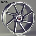 K-15
15"X7.0"
SILVER/MACH. FACE
