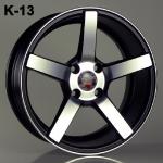 K-13
15"X7.0"
MATT BLACK/MACH. FACE
