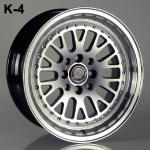 K-4
15"X8.0"
BLACK/MACH. FACE