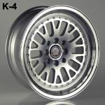 K-4
15"X8.0"
SILVER/MACH. FACE